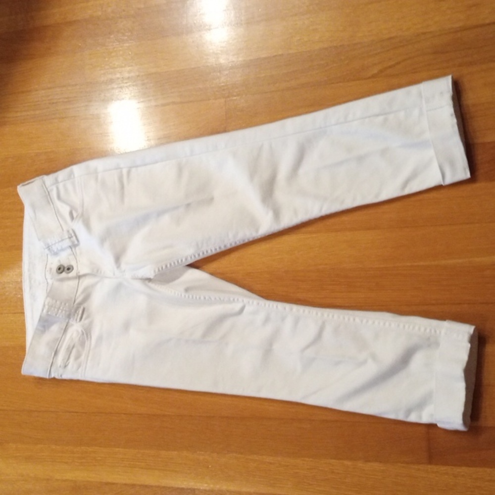 Y2K Arizona White Cropped Jeans Capris Juniors 3